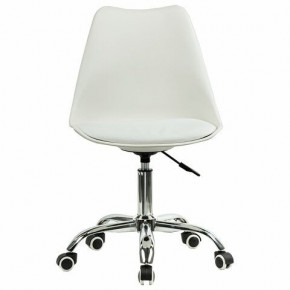 Кресло стул BRABIX "Eames MG-310 CH", хром, пластик белый, экокожа белая, 532923 в Салехарде - salekhard.mebel24.online | фото 1