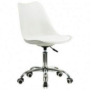 Кресло стул BRABIX "Eames MG-310 CH", хром, пластик белый, экокожа белая, 532923 в Салехарде - salekhard.mebel24.online | фото 2