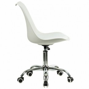 Кресло стул BRABIX "Eames MG-310 CH", хром, пластик белый, экокожа белая, 532923 в Салехарде - salekhard.mebel24.online | фото 3