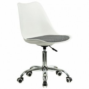 Кресло стул BRABIX "Eames MG-310 CH", хром, пластик белый, ткань серая, 532924 в Салехарде - salekhard.mebel24.online | фото 2