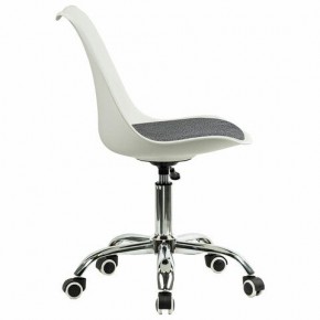 Кресло стул BRABIX "Eames MG-310 CH", хром, пластик белый, ткань серая, 532924 в Салехарде - salekhard.mebel24.online | фото 3