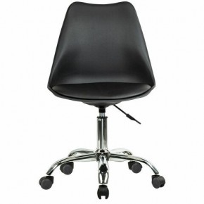 Кресло стул BRABIX "Eames MG-310 CH", хром, пластик черный, экокожа черная, 532925 в Салехарде - salekhard.mebel24.online | фото 1