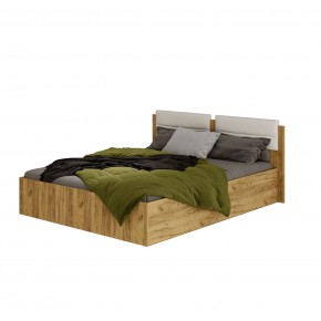 Кровать 1,6 Евро КР-16 (крафт/белый) *без основания в Салехарде - salekhard.mebel24.online | фото