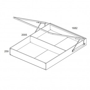 Кровать 160 с подъемником, TIFFANY, цвет вудлайн кремовый в Салехарде - salekhard.mebel24.online | фото 3