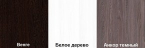 Кровать-чердак Пионер 1 (800*1900) Белое дерево, Анкор темный, Венге в Салехарде - salekhard.mebel24.online | фото 3