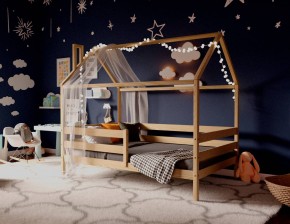 Кровать-домик 80*190 без покраски (без ящиков) в Салехарде - salekhard.mebel24.online | фото