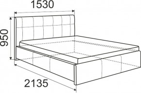Кровать Изабелла с латами Newtone cacao 1400x2000 в Салехарде - salekhard.mebel24.online | фото 5