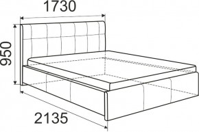 Кровать Изабелла с латами Newtone cacao 1400x2000 в Салехарде - salekhard.mebel24.online | фото 6