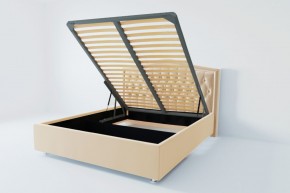 Кровать Калининград с ПМ 1600 (экокожа бежевая) в Салехарде - salekhard.mebel24.online | фото