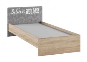 Кровать Колибри Лофт 0.9 дуб сонома/ателье светлое в Салехарде - salekhard.mebel24.online | фото