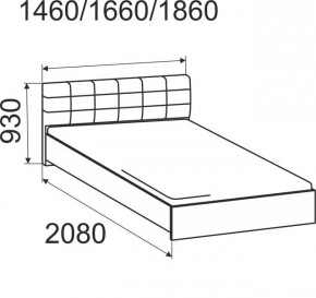 Кровать Лита с подъемным механизмом 1800*2000 в Салехарде - salekhard.mebel24.online | фото 3