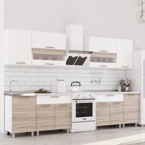 Кухня Айсбери 2.4 м (Белый/Дуб Сонома) в Салехарде - salekhard.mebel24.online | фото