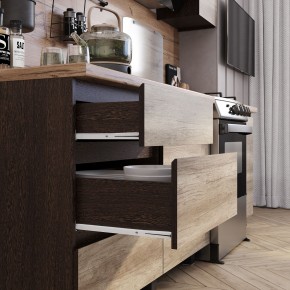 Кухня Энигма 1.6 м (венге/дуб каньон) в Салехарде - salekhard.mebel24.online | фото 2