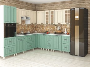Кухня модульная Луксор бирюза-кремовый в Салехарде - salekhard.mebel24.online | фото 2