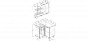 Кухонный гарнитур Антик 1000*1000 (Стол. 26мм) в Салехарде - salekhard.mebel24.online | фото 2