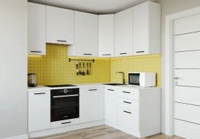 Кухонный гарнитур Белый Глянец 2200*1600 h950 (Стол. 38мм) в Салехарде - salekhard.mebel24.online | фото