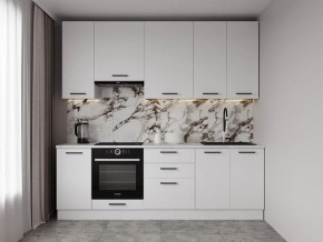 Кухонный гарнитур Белый Глянец 2400 h950 (Стол. 38мм) в Салехарде - salekhard.mebel24.online | фото 1