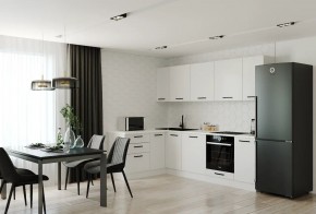Кухонный гарнитур Белый Глянец 2600*1600 (Стол. 38мм) в Салехарде - salekhard.mebel24.online | фото