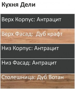 Кухонный гарнитур Дели 2000 (Стол. 38мм) в Салехарде - salekhard.mebel24.online | фото 3