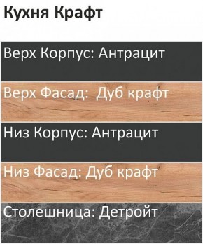 Кухонный гарнитур Крафт 2200 (Стол. 26мм) в Салехарде - salekhard.mebel24.online | фото 3