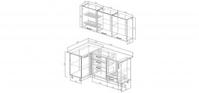 Кухонный гарнитур Меренга 1000*1800 (Стол. 38мм) в Салехарде - salekhard.mebel24.online | фото 2