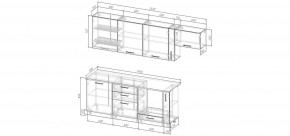 Кухонный гарнитур Ниагара 2550 (Стол. 26мм) в Салехарде - salekhard.mebel24.online | фото 2