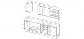 Кухонный гарнитур Ниагара 2800 (Стол. 26мм) в Салехарде - salekhard.mebel24.online | фото 2