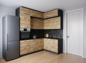 Кухонный гарнитур угловой Крафт 2200*1700 (Стол. 38мм) в Салехарде - salekhard.mebel24.online | фото 2