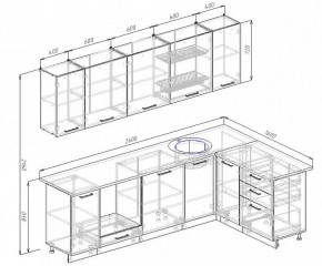 Кухонный гарнитур угловой Пайн 2600х1600 (Стол. 38мм) в Салехарде - salekhard.mebel24.online | фото 2