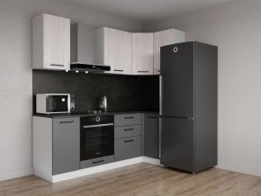 Кухонный гарнитур угловой Санторини 2200*1000 (Стол. 38мм) в Салехарде - salekhard.mebel24.online | фото 1