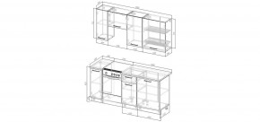 Кухонный гарнитур Виола 1800 (Стол. 38мм) в Салехарде - salekhard.mebel24.online | фото 2