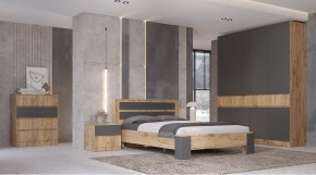 ЛЕНОРА Спальный гарнитур (модульный) графит в Салехарде - salekhard.mebel24.online | фото