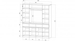 ЛЕНОРА Спальный гарнитур (модульный) графит в Салехарде - salekhard.mebel24.online | фото 9