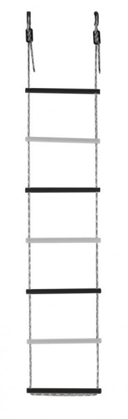 Лестница веревочная 7 перекладин цв.черный, белый D=25  в Салехарде - salekhard.mebel24.online | фото 1