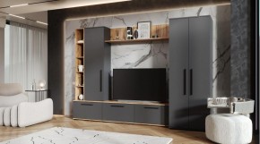 ЛЕВАНТЕ Гостиная (дуб вотан/графит) в Салехарде - salekhard.mebel24.online | фото