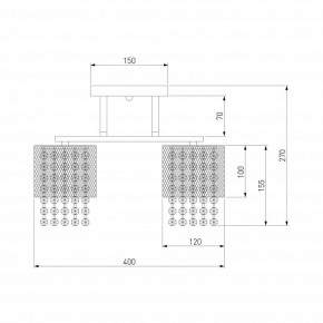 Люстра на штанге Eurosvet Bonnie 30137/3 золото в Салехарде - salekhard.mebel24.online | фото 4
