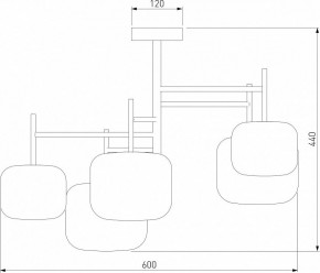Люстра на штанге Eurosvet Jar 70128/5 золото в Салехарде - salekhard.mebel24.online | фото 3