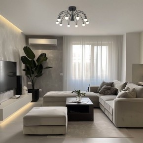 Люстра на штанге Eurosvet Ragno 90035/10 LED черный в Салехарде - salekhard.mebel24.online | фото 5
