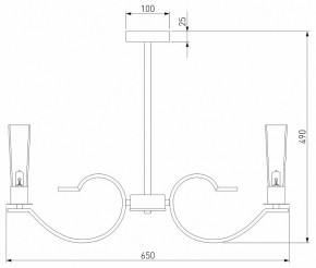 Люстра на штанге Eurosvet Rosher 60141/6 хром в Салехарде - salekhard.mebel24.online | фото 2