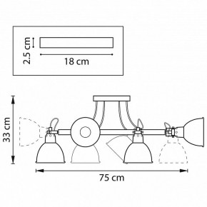 Люстра на штанге Lightstar Acrobata 761060 в Салехарде - salekhard.mebel24.online | фото 2