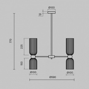 Люстра на штанге Maytoni Antic MOD302PL-10W в Салехарде - salekhard.mebel24.online | фото 3