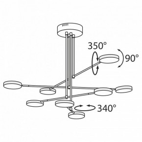 Люстра на штанге Maytoni Fad MOD070PL-L48B3K в Салехарде - salekhard.mebel24.online | фото 5