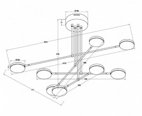 Люстра на штанге Maytoni Fad MOD070PL-L48W3K в Салехарде - salekhard.mebel24.online | фото 3