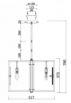 Люстра на штанге Maytoni Marmo MOD099PL-06G в Салехарде - salekhard.mebel24.online | фото 4