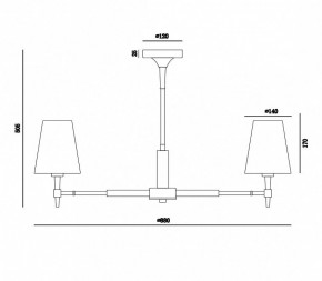 Люстра на штанге Maytoni Zaragoza H001CL-07BS в Салехарде - salekhard.mebel24.online | фото 4