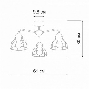 Люстра на штанге Vitaluce V3102 V3102-1/3PL в Салехарде - salekhard.mebel24.online | фото 2