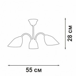 Люстра на штанге Vitaluce V3335 V3335-7/3PL в Салехарде - salekhard.mebel24.online | фото 3