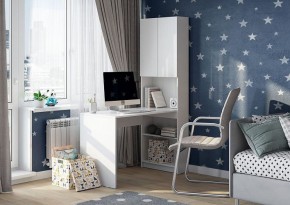 МАЙНД-01 Стол компьютерный (белое дерево) в Салехарде - salekhard.mebel24.online | фото 1
