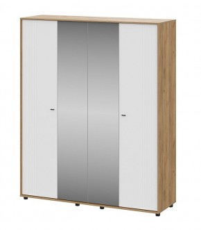 МИЛАН Спальня (Дуб Золотой/Белый матовый) в Салехарде - salekhard.mebel24.online | фото 41