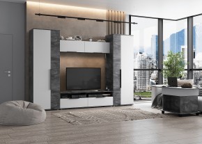 МОНИКА Гостиная (модульная) айрон рок в Салехарде - salekhard.mebel24.online | фото 1